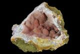 Druzy Amethyst Stalactite Geode Section - Morocco #127987-1